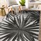World Rug Gallery Tropical Leaves Nature Inspired Indoor/Outdoor Area Rug 5' x 7' Black 4030BLACK5X7 - alternate 6
